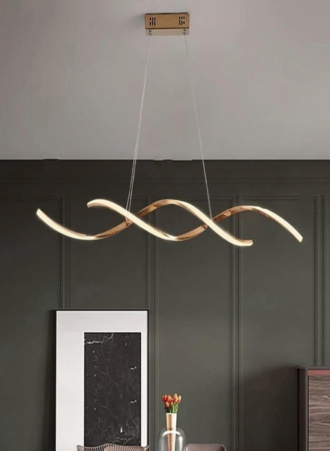 Decor chronicle Gold Chandelier for Living Room Modern, Dining Room, Hanging Lights for Living Room Smart Voice Assist (Google, Alexa), App Control (Warm, Cold, Natural) - Image 1